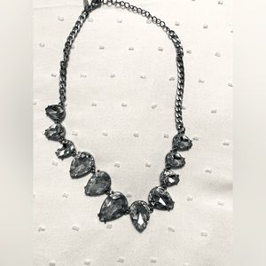 Nastasha rhinestone teardrop necklace